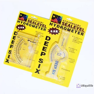 Uequilib ความแม่นยําสูงน้ําทะเล Hydrometer ปลาอัตโนมัติ Hydrometer โปร่งใสเครื่องวัดความเค็มใหม่