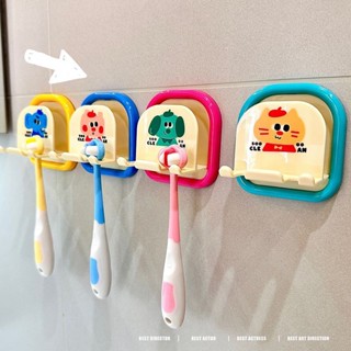 ชั้นวางแปรงสีฟันติดผนังแบบไม่เจาะรูห้องน้ําเด็กแปรงสีฟันไฟฟ้…