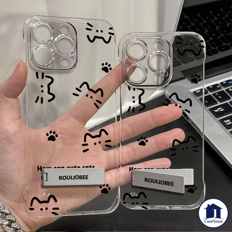 เคสนิ่มใสไร้กรอบบางเฉียบลายแมวธรรมดา เข้ากันได้กับ Samsung A05 A05s A12 A14 A32 A23 A15 A24 A03 A13 A51 A53 A11 A51 A31