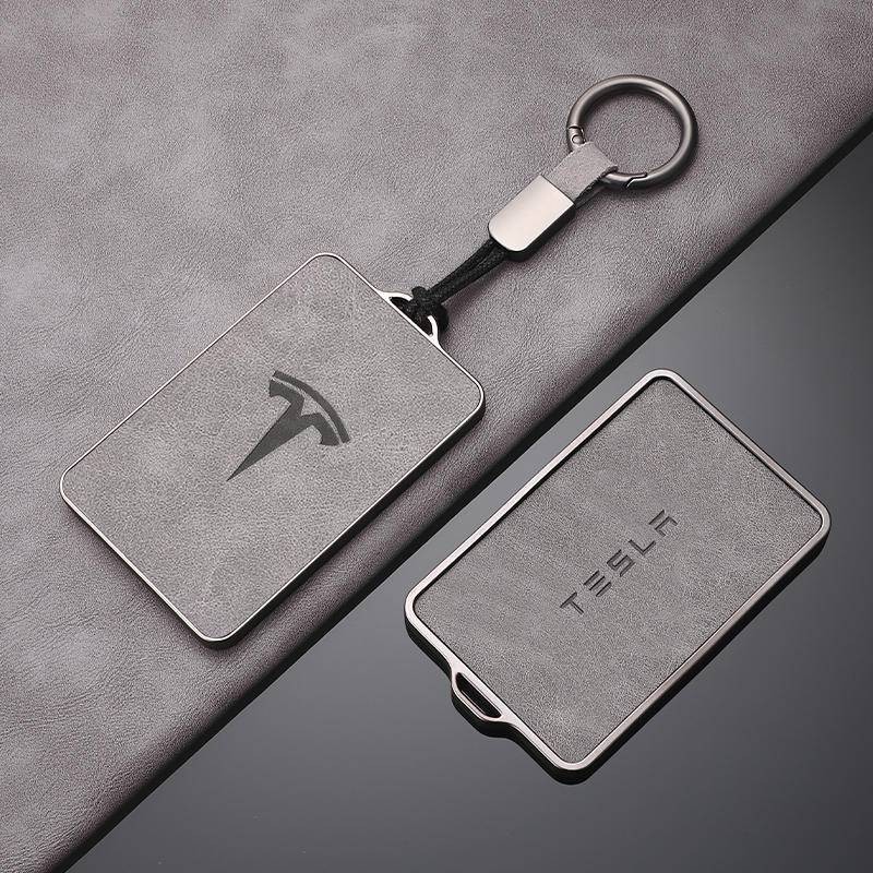 ที่ใส่กุญแจรีโมทรถยนต์ Tesla Model 3 model Y model X S  พวงกุญแจรถ. กระเป๋าใส่กุญแจรถ