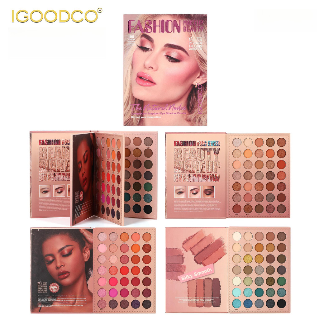 IGOODCO 105 สีอายแชโดว์เลื่อมแต่งหน้าโทนสีเวทีแต่งหน้าโทน