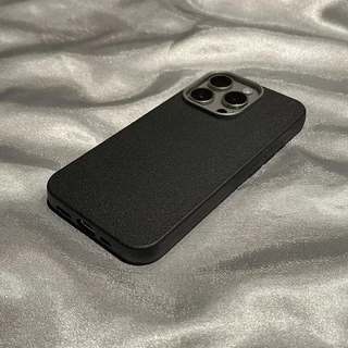 หรูหรา Matte หนังสําหรับ iPhone 16 15 Pro Max 16e 14 13 12 11 Pro X XS Max XR 7 8 Plus SE2020 เลนส์ป้องกันกันกระแทก