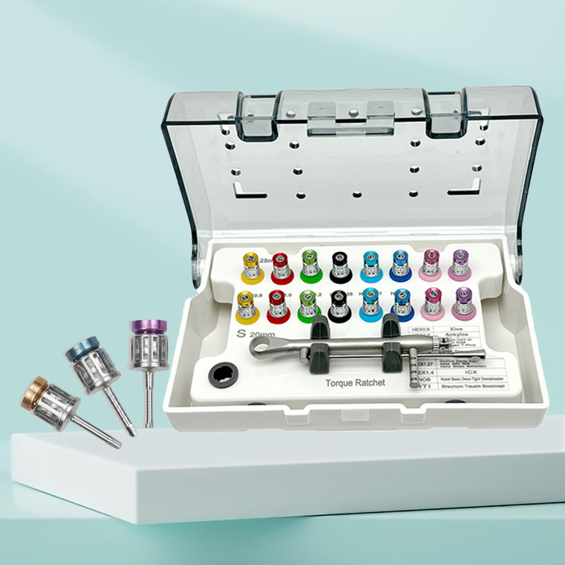 ทันตกรรม Implant ประแจแรงบิดไขควงชุดเทียมเครื่องมือทันตกรรม Autoclavable