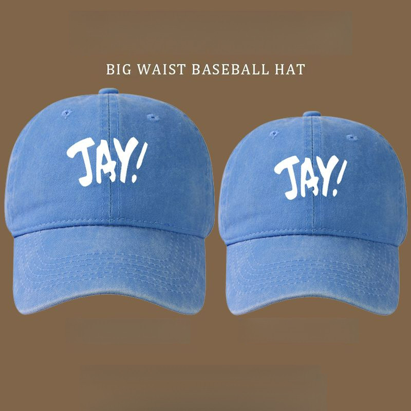 เสื้อผ้าคอนเสิร์ต Jay Chou อินเทรนด์ JAY ตัวอักษรเรียบง่ายหมวกนักเรียนเดียวกัน