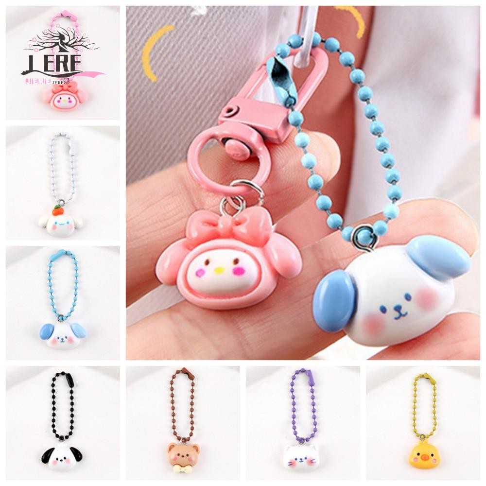 Jeremy1 พวงกุญแจขนาดเล็ก, My Melody Pachacco Mini Key จี้, แขวนอุปกรณ์เสริมแมวสัตว์เรซิ่นการ์ตูนพวงกุญแจจี้นักเรียนสาว