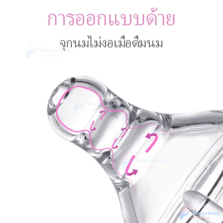 WONDERBABYจุกนม จุกนมเด็ก มีขนาด +/S/M/L หัวจุกนม จุกขวดนม หัวจุกนมไม่ดูดไม่ไหล จุกดูดนมเด็ก