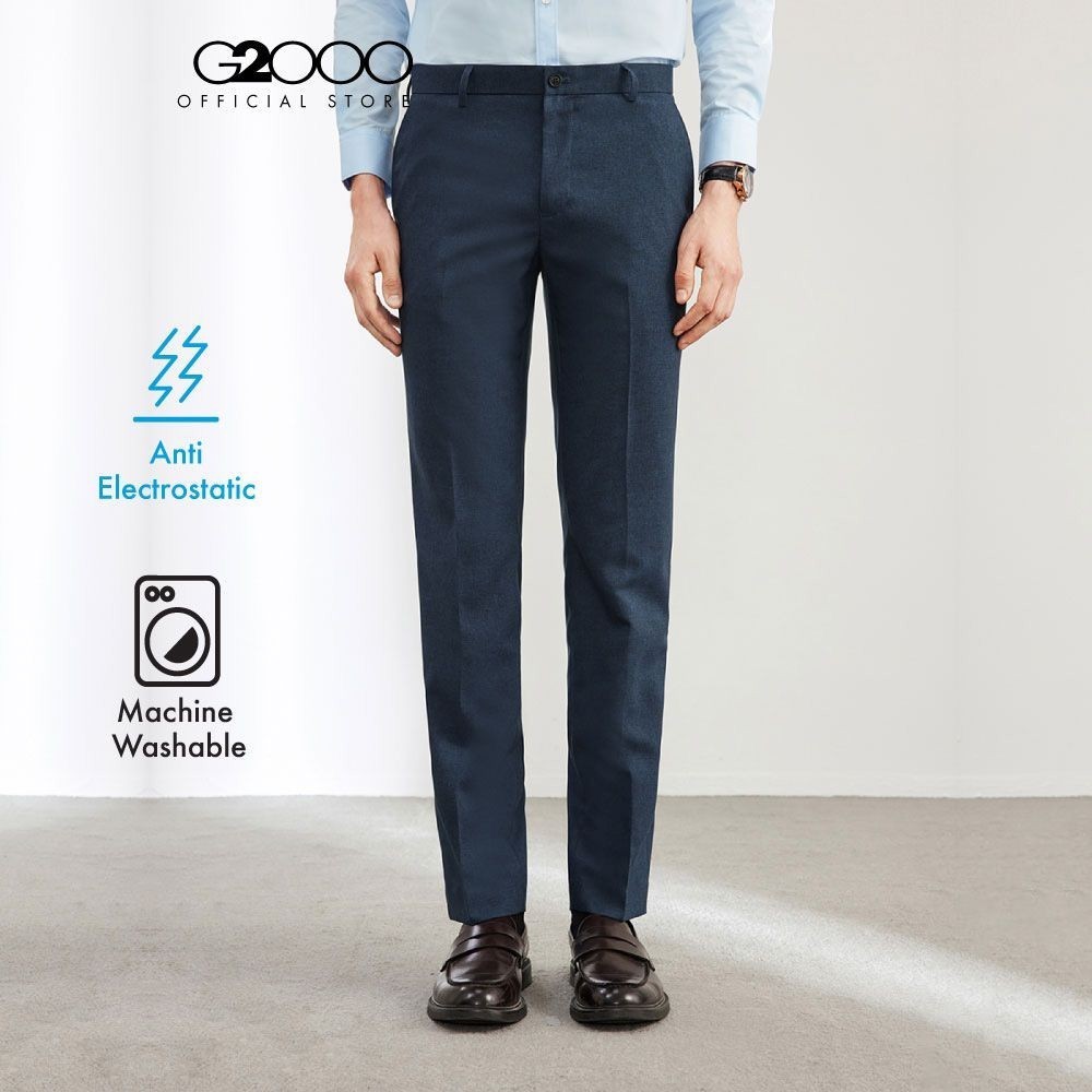 G2000 กางเกงสูทสำหรับผู้ชาย ทรง Slim Fit รุ่น 4115208378 NAVY