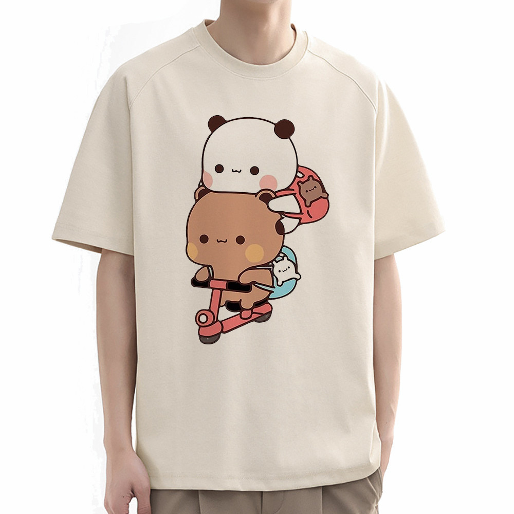 [100% Cotton] เสื้อยืดแขนสั้นเสื้อยืด Bubu and Dudu เสื้อยืดฮาราจูกุชายลายกราฟิกสุดสวยเสื้อยืดผ้าคอตตอนแนวการ์ตูนการ์ตูน
