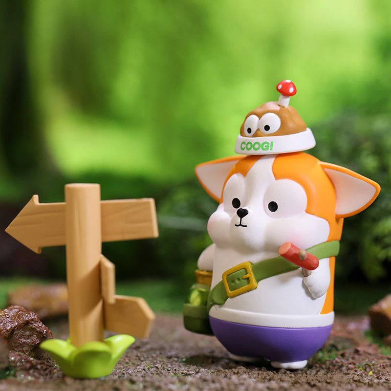 Corgi Island Adventure Series POPMART ยืนยัน Blind Box Figure ของขวัญตุ๊กตาอินเทรนด์