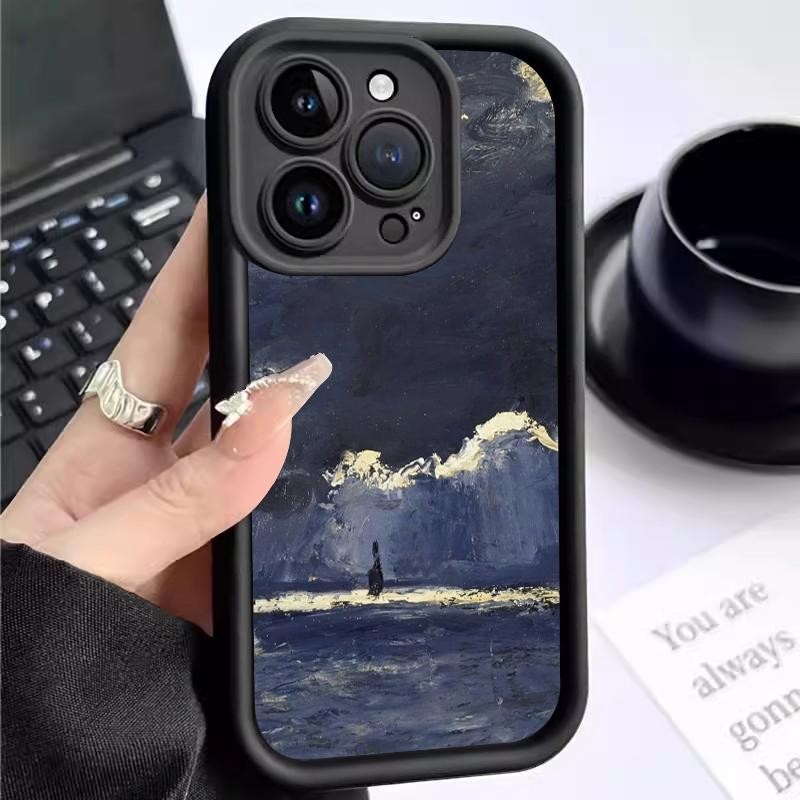 เหมาะสำหรับ Xiaomi POCO M3 M5s M6 Pro 4G X5 5G X6 C55 C65 ป้องกันกรณีโทรศัพท์เลนส์เคส Artistic Vinta