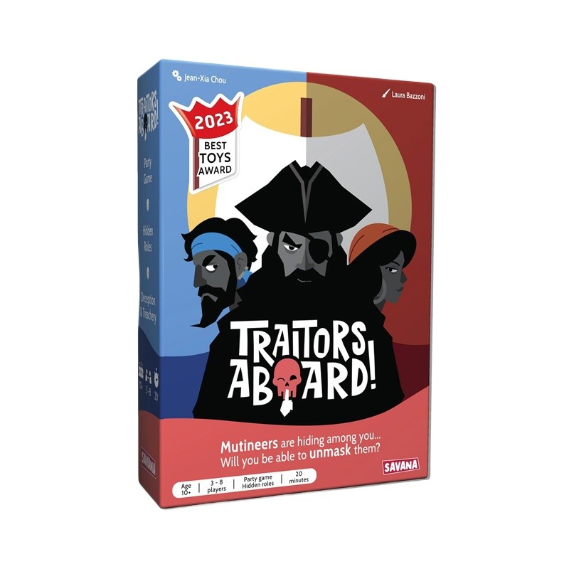 The treasure & treachery Card Game Traitors Aboard Secret Identity Party Game - Fun, Bluffing and Betrayal Board Game