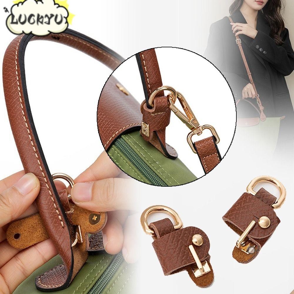 LONGCHAMP โชคดี สายหนังแท้,หัวเข็มขัดแปลงร่างทดแทนแบบไม่มีหมัด,กระเป๋าถือสายคล้องไหล่แฟชั่นเข็มขัด กระเป๋าสะพายข้าง สําหรับ ลองแชมป์