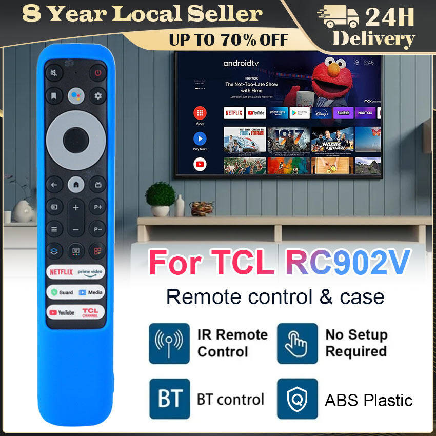 ️จัดส่งในวันเดียวกัน RC902V FMR1 Voice Remote Control สําหรับ TCL 8K Qled Smart TV Voice Remoto 50P7