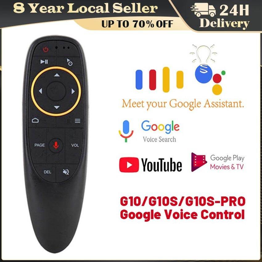 ️จัดส่งในวันเดียวกัน G10 G10S G10S-PRO รีโมทคอนโทรลเสียง 2.4G Wireless Air Mouse Gyroscope IR Learni
