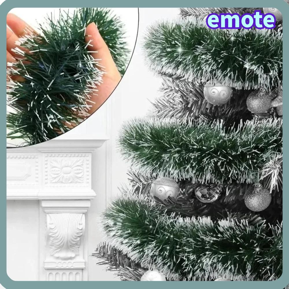 Emote 1/3/5PCS คริสต์มาสสีเขียว Cane ริบบิ้น, 2M ตกแต่งปาร์ตี้เครื่องประดับต้นคริสต์มาส,น้ําหนักเบาหลายฉาก DIY อุปกรณ์เสริมพวงหรีดแขวน Pendent คริสต์มาส