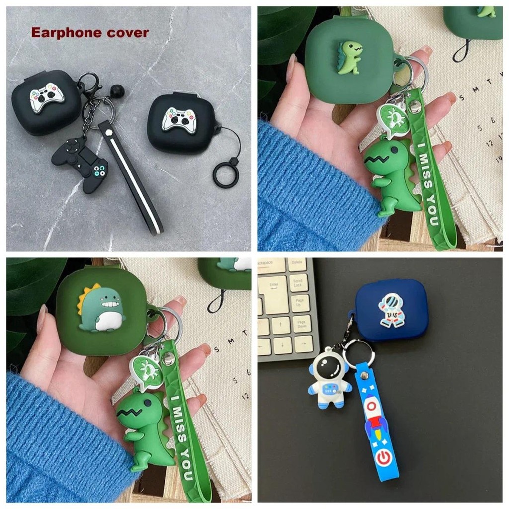 สําหรับ Soundcore Liberty 4 Pro กรณีการ์ตูนหูฟังไร้สายตลกซิลิโคนป้องกันสําหรับ Soundcore Liberty 4Pr