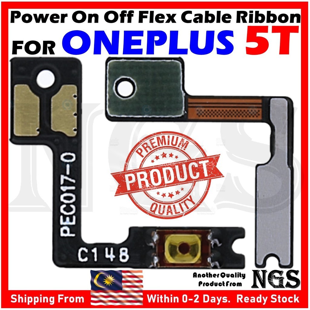 Power On Off Flex Cable Ribbon สําหรับ OnePlus 5T 1+5T A5010 พร้อมเครื่องมือเปิด