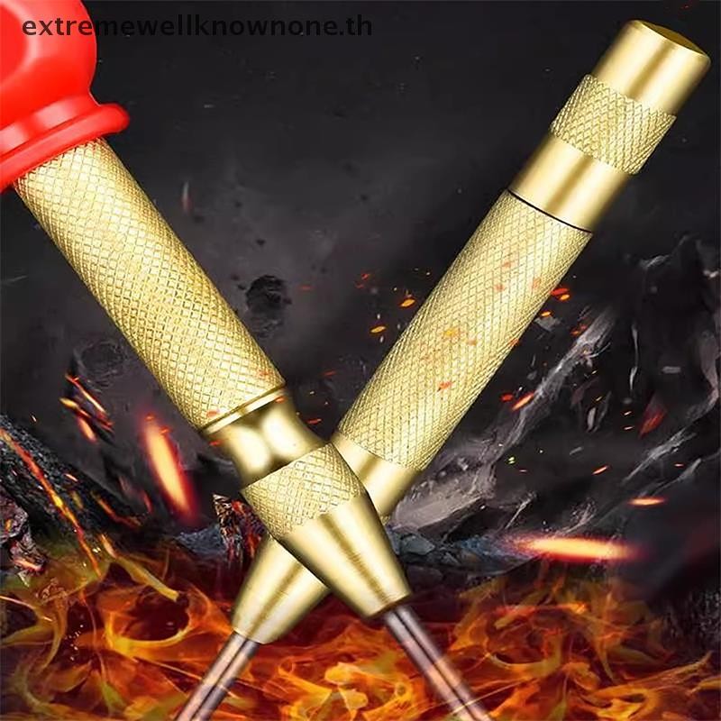 Ewth อัตโนมัติ Center Punch Woodworker โลหะ Firing Pin Puncher เจาะเหล็กหลุม Window Breaker ฤดูใบไม้ผลิโหลด Dent Mark มือเครื่องมือ EWTH
