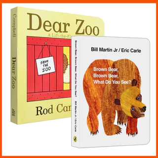 หมีสีน้ําตาล What Do You See & Dear Zoo หนังสือภาพเด็ก หนังสือกระดาษแข็ง หนังสือภาษาอังกฤษเพื่อการศึกษา นิทานอ่านก่อนนอน