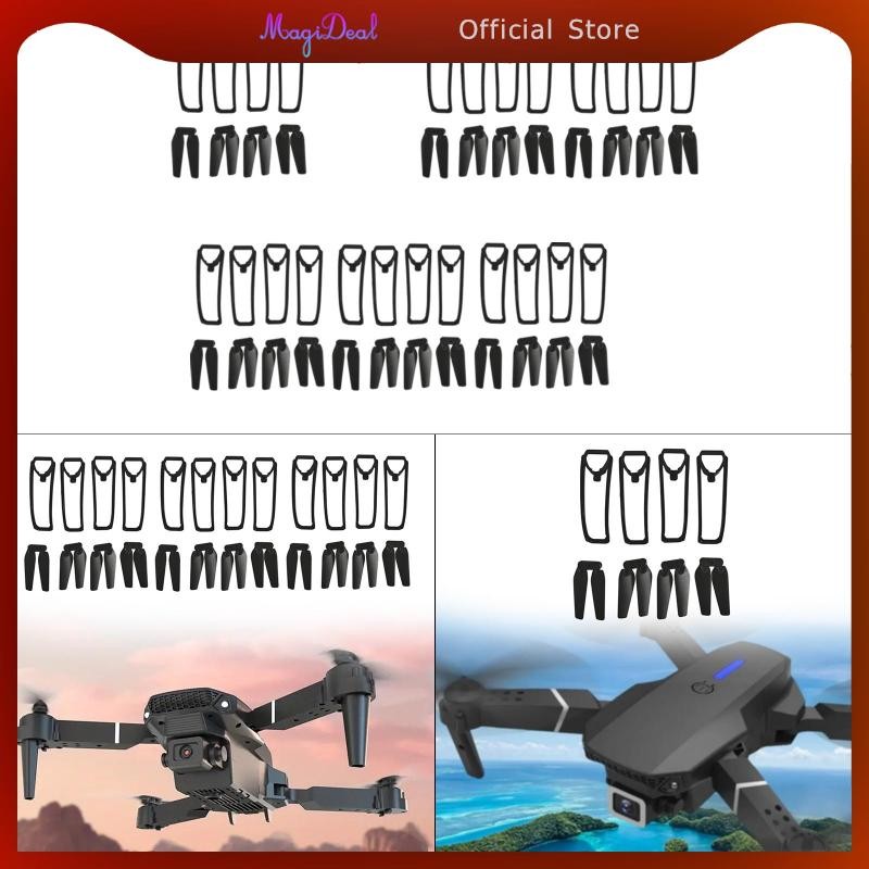 Magideal ใบพัดพับได้พร้อมใบพัดแบบพกพาน้ําหนักเบามืออาชีพความแข็งสูงเปลี่ยนชิ้นส่วนสําหรับ E88Pro E88