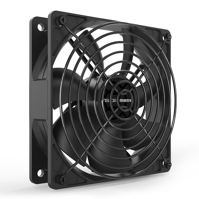 Teucer FS3000 พัดลมระบายความร้อน 1500-3000RPM 12V พัดลมคอมพิวเตอร์ปริมาณลมขนาดใหญ่เกรดอุตสาหกรรมพร้อมตะแกรงโลหะ
