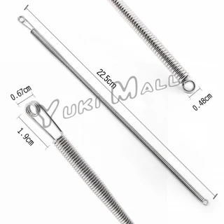 Yuki สปริงเข็มร้อยยางยืด เข็มร้อย คลิปตะขอกลึงเชือก ดึงยางขอบกางเกง Rope Threading Tool