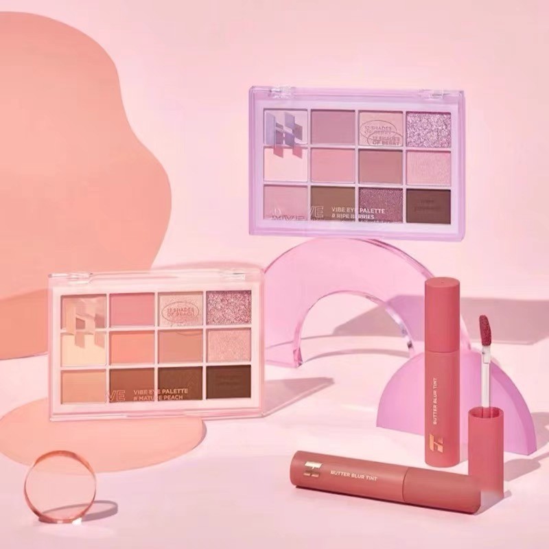SR-shop* LAMEILA พาเลทอายแชโดว์ เนื้อแมท ประกายชิมเมอร์ สีสวย ติดทน กันน้ำ 8 สี (มาพร้อมกับแปรงอายแชโดว์ฟรี)
