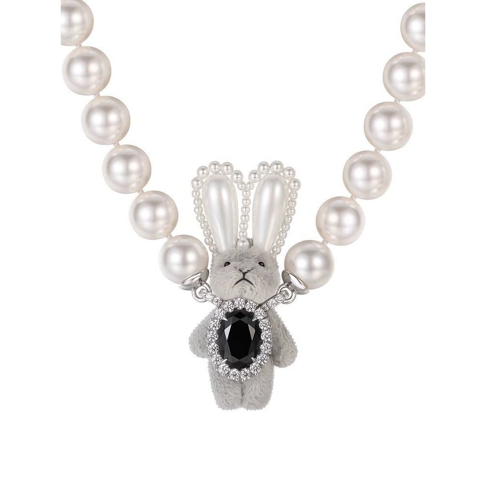 VERB Original Gem Plush Rabbit Pearl สร้อยคอจี้ Pearl Clavicle Chain หญิง Niche choker