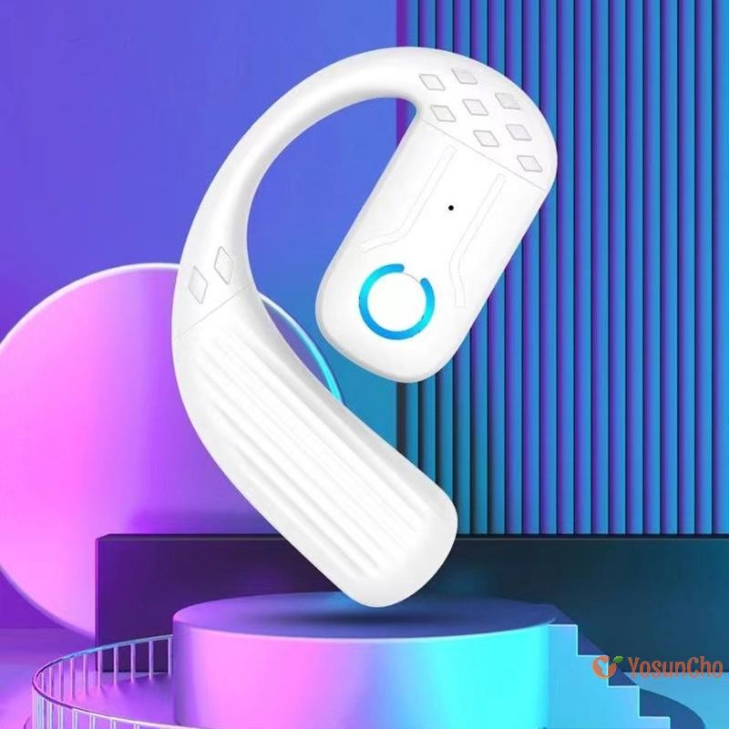 โยซันโช] 5.4 เปิด 180° Rotation ชุดหูฟังธุรกิจไร้สายพร้อมไมโครโฟน Air Conduction Ear-hook Touch Control กีฬา Hifi หูฟังใหม่