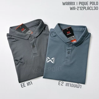 WARRIX รุ่น PIQUE (WA-212PLACL30) เสื้อโปโล วอริกซ์ คอปก ใส่สบาย ไม่มีกระเป๋า ไม่ต้องรีด น้ำเงิน แดง