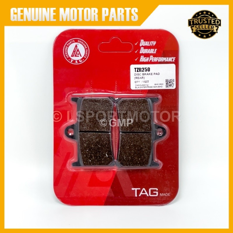 ผ้าเบรคดิสก์ YAMAHA TZR250 (หลัง) TZR 250 3MA คาลิเปอร์ผ้าเบรคผ้าปิดแผ่นดิสก์