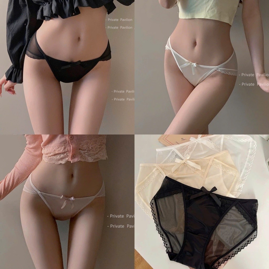 Haley E11 Hot New Haley E11 Soft Silk Mesh Lace กางเกงชั้นในสตรี