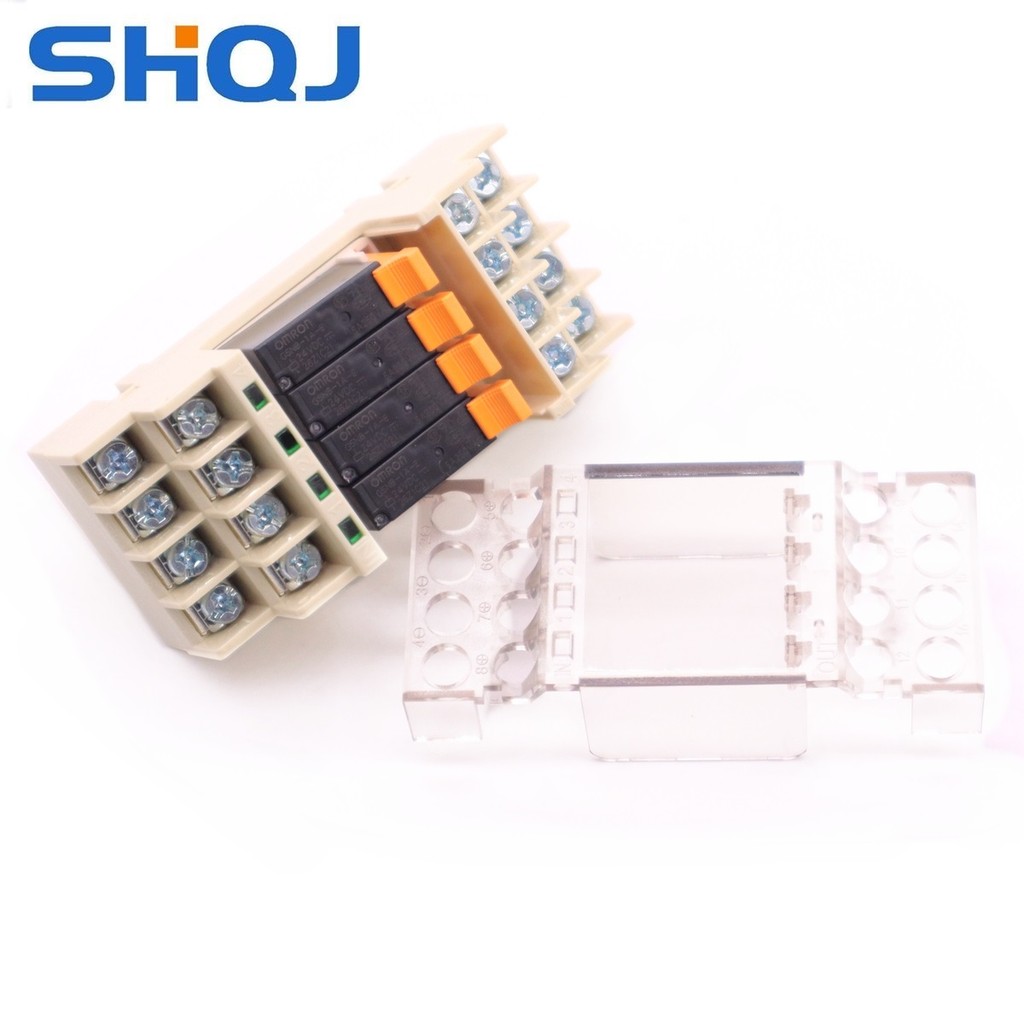 Shqj relay โมดูล QJG4-G5NB 12V 24V 4NO 5A PZJ อุตสาหกรรมโมดูลควบคุม Terminal รีเลย์แบบเดียวกับ G6D-F