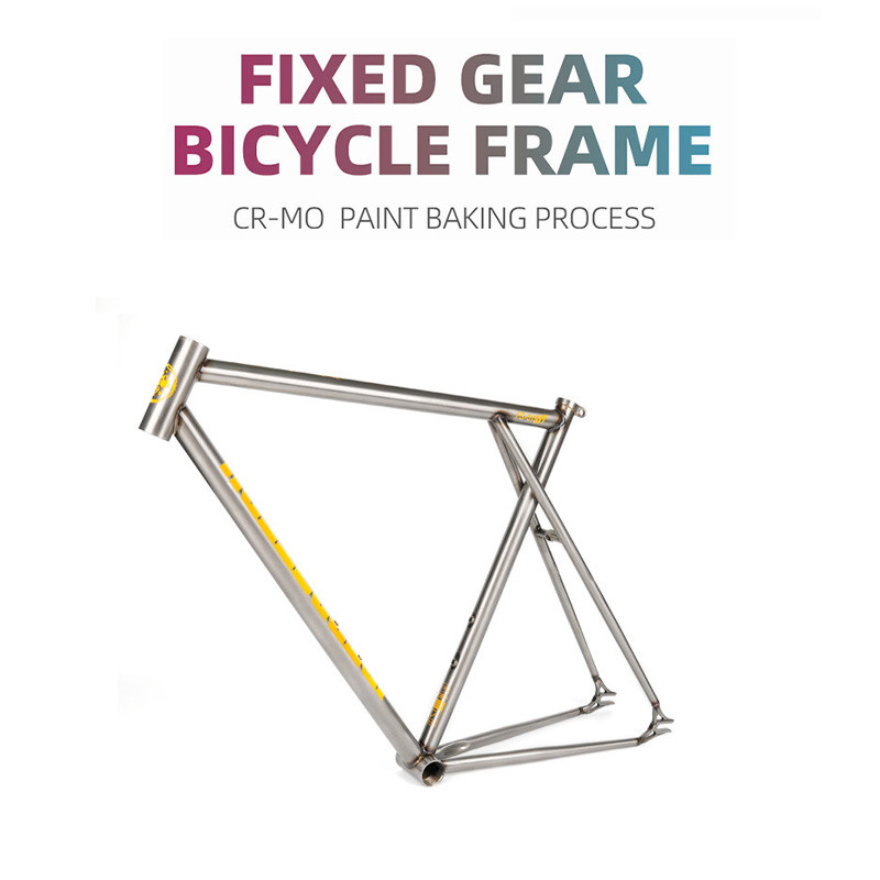 Intro7 Fixed Gear Bike CR-MO Fixie Frame 52 55cm Track Cycling Framesets