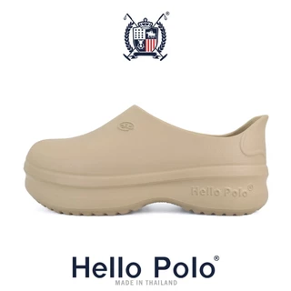 Hello Polo HP8042 รองเท้าคัทชู พยาบาล กันลื่น น้ำหนักเบา พื้นสูง 4.5 CM. นุ่มสบายเท้า EVA เสริมส้นเท้า ใส่ทำงานสบาย