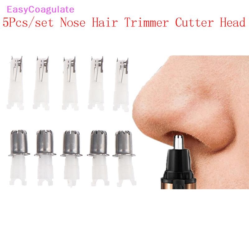 Eas 5 ชิ้นเครื่องตัดขนจมูกจมูก Trimmer เปลี่ยนหัว 3-in-1 เครื่องโกนหนวดไฟฟ้ามีดโกน Ate