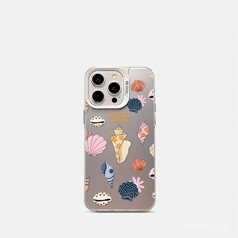 เคสโทรศัพท์ที่เข้ากันได้กับ iPhone 7 8 X XS XR XSmax 11 12 13 14 15 16 Pro max Plus เคสซิลิโคนกันกระแทกแบบชายหาด GNWB