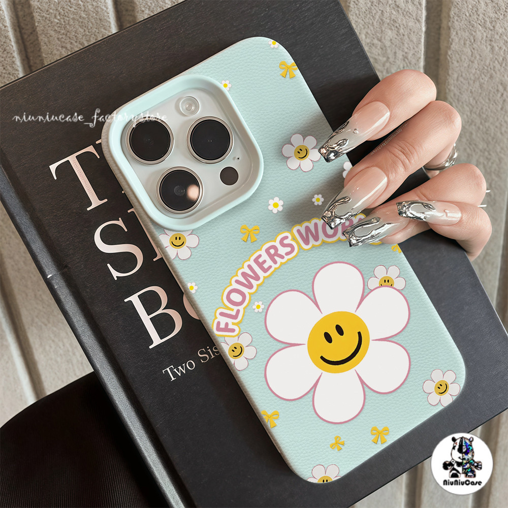 เข้ากันได้สำหรับ เคสไอโฟน11 เคส iphone 16 Pro 7Plus XR 11 12 13 14 15 Pro Max เนื้อหนัง TPU แบบด้าน ดอกทานตะวันผีเสื้อ