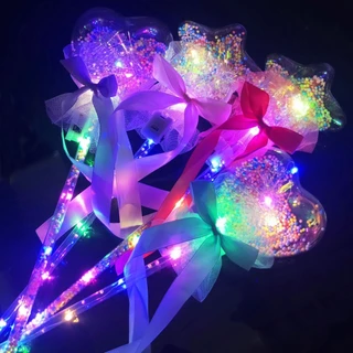 คทานางฟ้ามีไฟเรืองแสง Fairy Wand ของเล่นเด็กผู้หญิงกระพริบได้ ใช้แสดงบทบาทสมมุติ