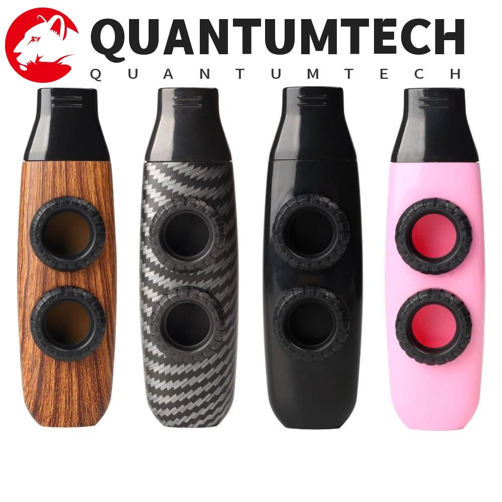 QUANTUMTECH Kazoo Instrument, Double Hole Design Double Film สี Kazoos, กีตาร์มาพร้อมกับสวมใส่หลายสีที่ถอดออกได้ ABS Kazoo เครื่องดนตรีเพลงของขวัญ