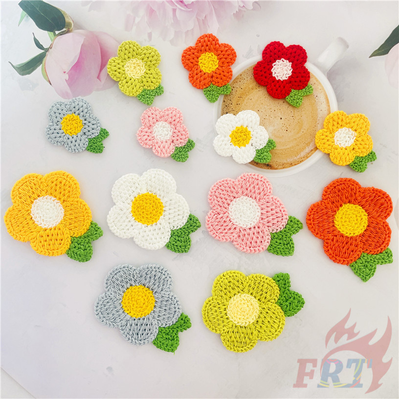 ❤ แพทช์เย็บปักถักร้อยที่ละลายน้ําได้ดอกไม้สีสันสดใส 1 ชิ้น S / L ❤ DIY เย็บบนป้ายแพทช์อุปกรณ์เครื่องประดับ