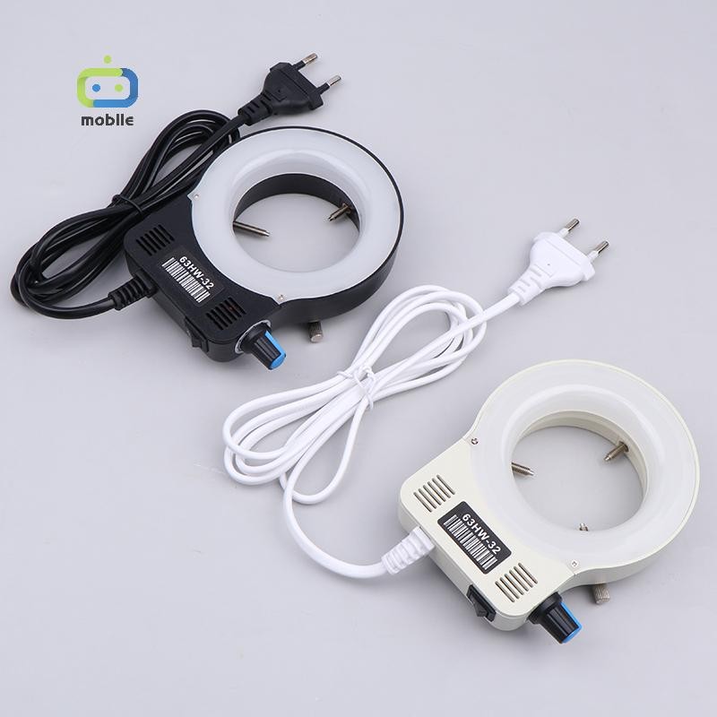 [maygood] โคมไฟไฟวงแหวน LED สําหรับกล้องจุลทรรศน์อุตสาหกรรม ส่องสว่างวงกลม EU Plug {TH}