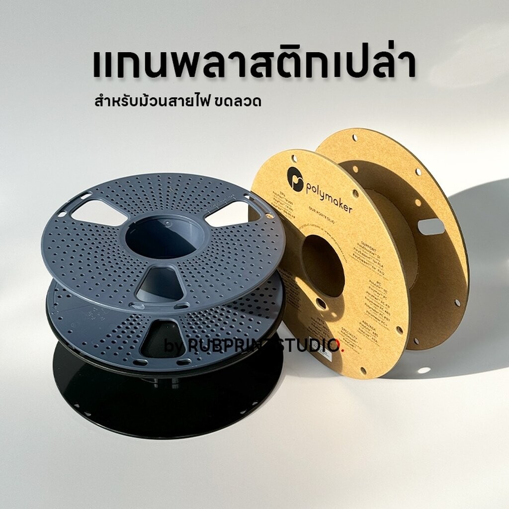 แกนพลาสติกเปล่า โรลพลาสติก สำหรับม้วนเชือก สายไฟ ขดลวด Spool