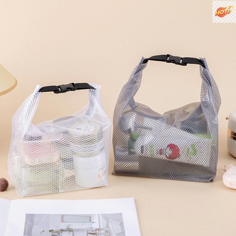 Meet กระเป๋าเก็บความจุขนาดใหญ่ยี่ห้อคุณภาพ High Beauty Shopping Bag Snap On แบบพกพามือถือประเภทกระเป๋าห้องน้ํากระเป๋าแต่งหน้า TH