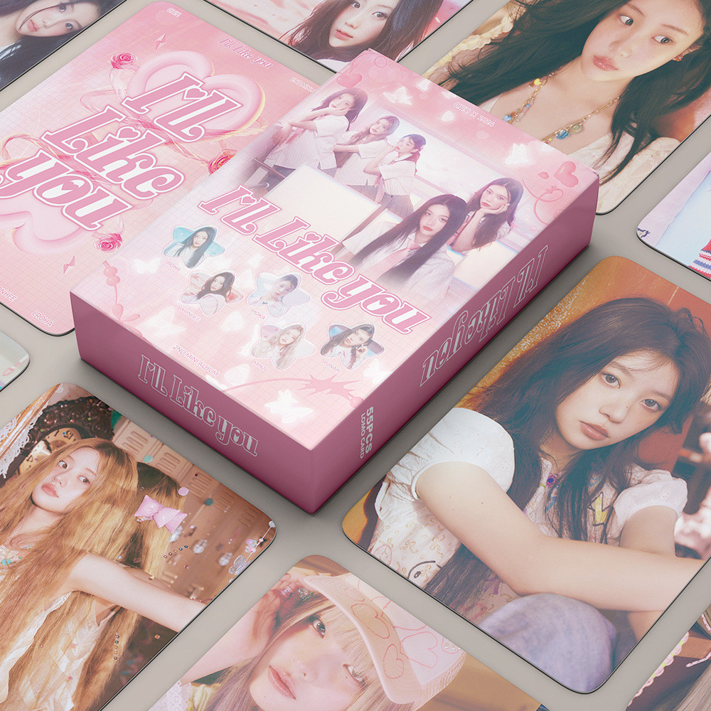 55 ชิ้น/กล่อง ILLIT การ์ด Lomo ILL LIKE YOU Magnetic Photocards SUPER REAL ME อัลบั้ม YUNAH MINJU MOKA WOSHEE IROHA โปสการ์ดสินค้าราคาถูก CX