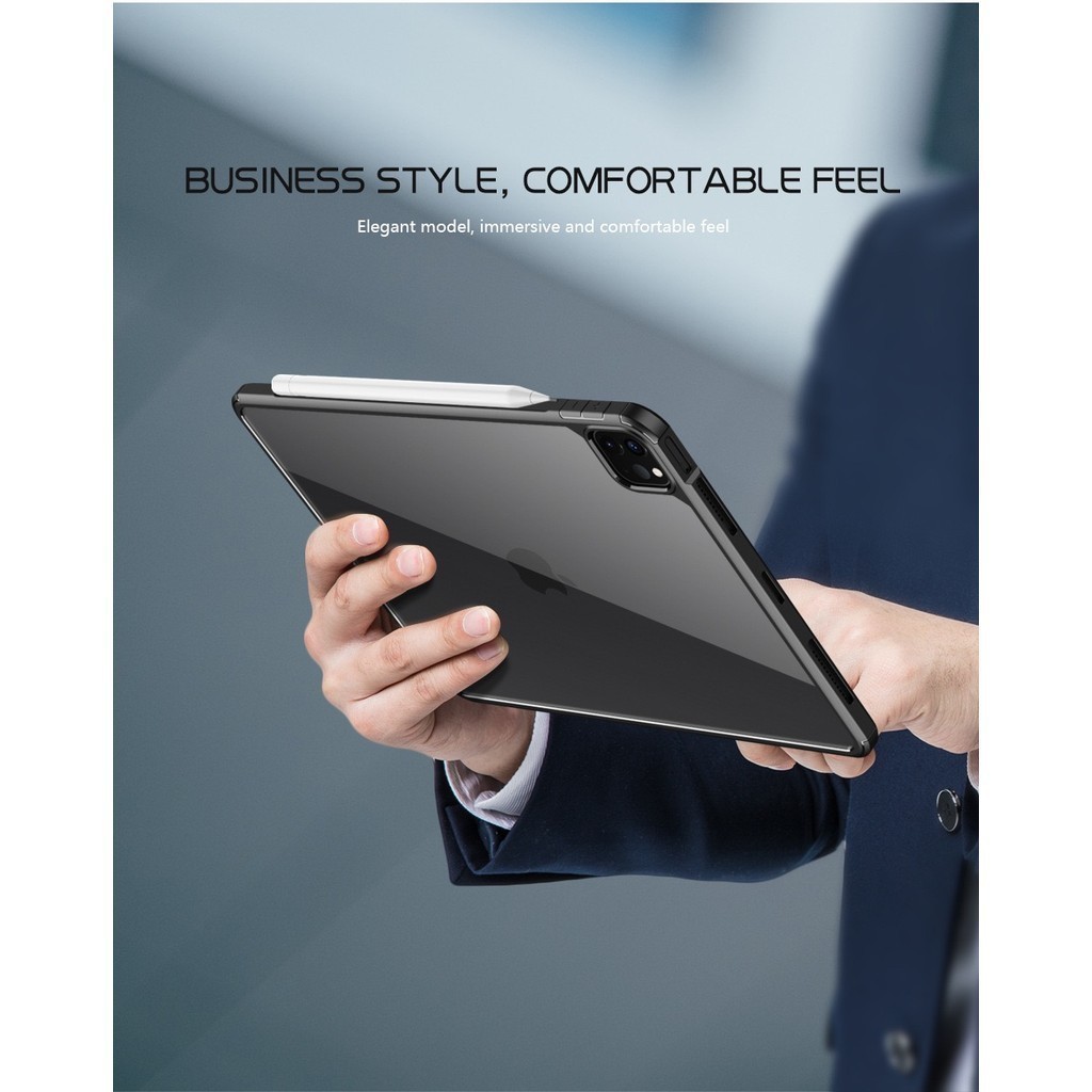 เคสไอแพดใสสําหรับGen11Gen8 Air4 Air5 Air6 Pro10.5 Air3 เจน10 2022 Pro11พร้อมแผ่นรองด้านข้างที่อ่อนนุ่มเ กันกระแทกไม่มีปก - รูปที่ 4