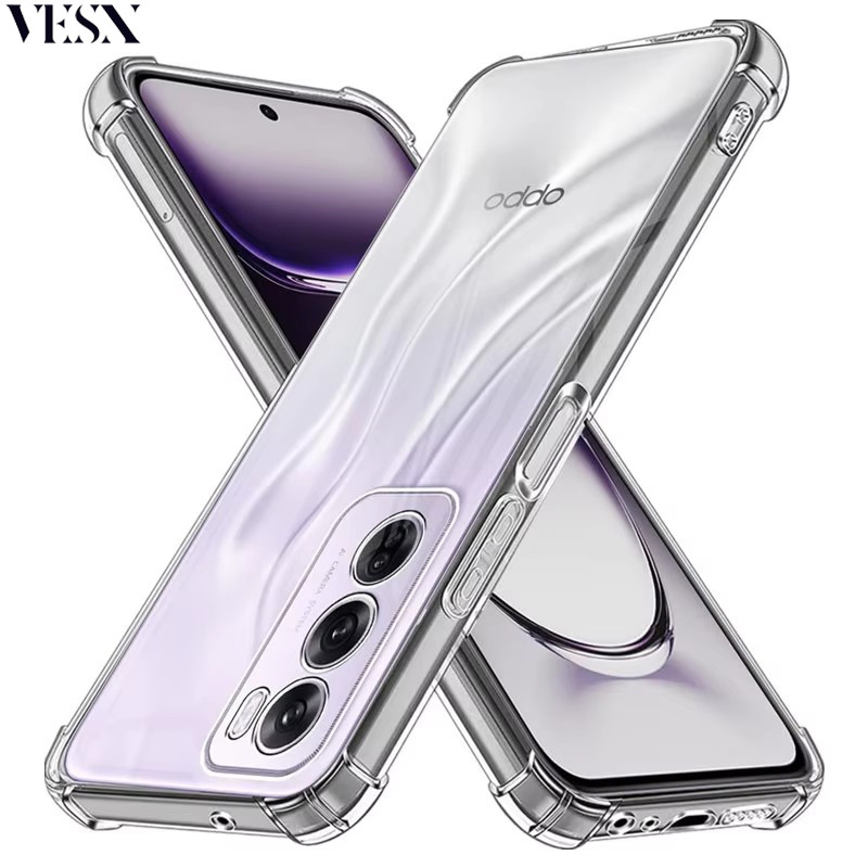 เคสใสกันกระแทก สำหรับ OPPO Reno 15 15C 15F 14 14F 13F 13 12 12F 11 11F 10 9 8 8Z 8T 7 Lite 7Z 6 6Z 5 Find X8 X7 Ultra X6 X5 X3 Pro Max Mini Plus 4G 5G