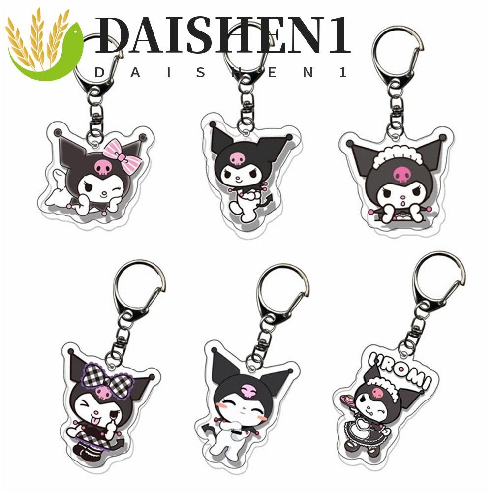 Daishen1 พวงกุญแจอะคริลิคอะคริลิคอะนิเมะ Periphery Key Chain Kuromi My Melody สองด้านกระเป๋านักเรียนจี้