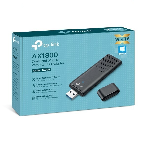 TP-LINK ARCHER TX20U AX1800 Dual Band Wi-Fi 6 Wireless USB Adapter