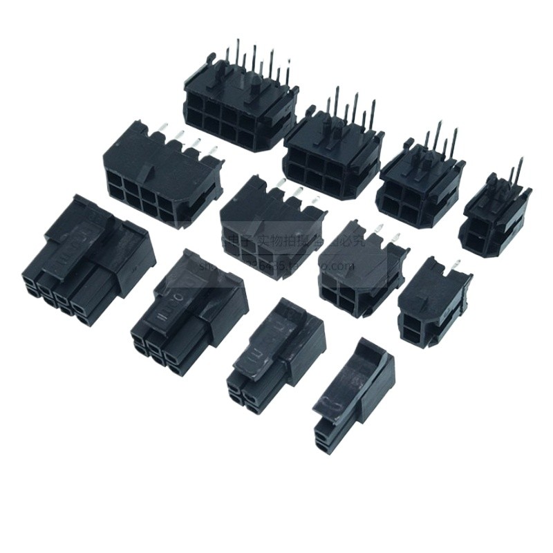 43045 ซ็อกเก็ตขาโค้งตรง MX3.0 มม.ขั้วต่อแถวคู่ 43025 ซ็อกเก็ตขาโค้ง 2 * 2/3/4/5/6/7P/8P Connector